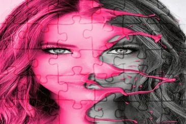 Art,Digt-Dos Caras. jigsaw puzzle