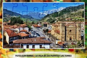 POTES (CANTABRIA) â€“ VILLA DE PUENTES Y TORRES jigsaw puzzle