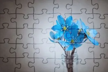 Flores azules