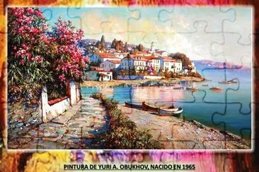 PINTURA DE YURI A. OBUKHOV, NACIDO EN 1965 jigsaw puzzle