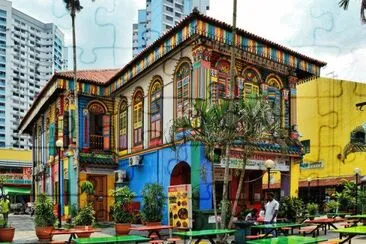 Arte en graffiti- Singapore jigsaw puzzle
