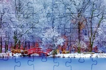 paysage hiver jigsaw puzzle