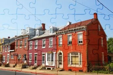 Houses on Fourth Street, Hamburg, PA jigsaw puzzle