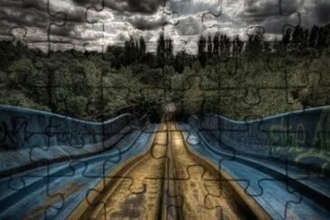 Old Theme Park Slide in Belgium