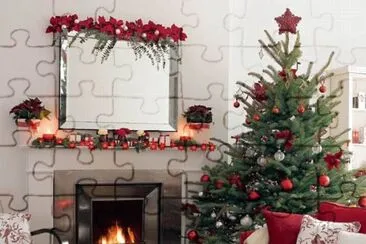 Cozy Christmas Sitting Room jigsaw puzzle