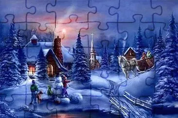 paysage de noel
