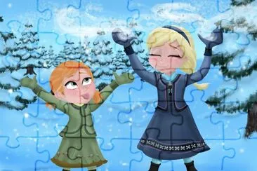 Frozen jigsaw puzzle