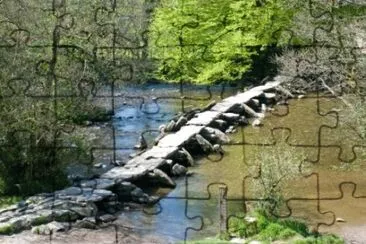 Tarr Steps Bridge jigsaw puzzle