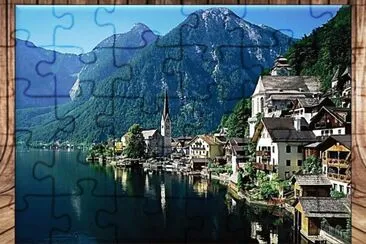 HALLSTATT (AUSTRIA) â€“ PUEBLO MAS BONITO DEL MUNDO jigsaw puzzle