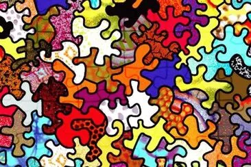 draw jigsaw puzzle