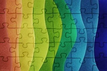 æ¼¸å±¤è‰² jigsaw puzzle
