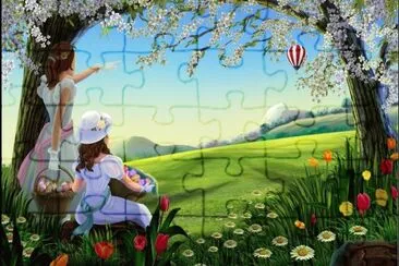 Chicas en el Campo jigsaw puzzle
