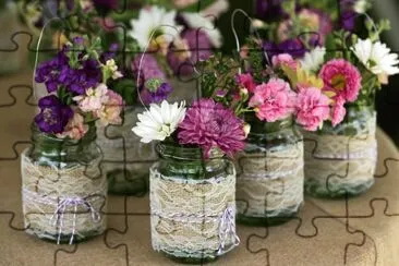 Tarros con Flores jigsaw puzzle