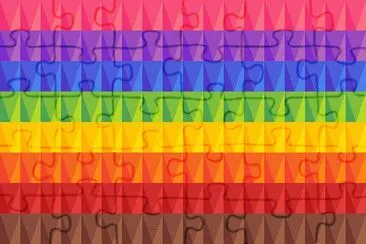 å¤šè‰²ç·šæ¢ jigsaw puzzle