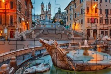 Plaza de EspaÃ±a-Roma jigsaw puzzle