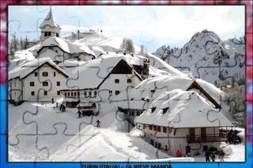 TURIN (ITALIA) â€“ LA NIEVE MANDA jigsaw puzzle