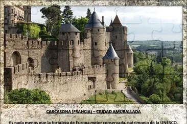 CARCASONA (FRANCIA) â€“ CIUDAD AMURALLADA jigsaw puzzle