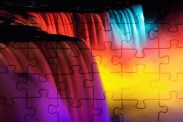 å½©è‰²ç€‘å¸ƒ jigsaw puzzle