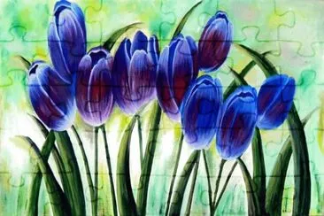 Flores azules