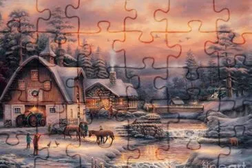 Paisaje de invierno jigsaw puzzle