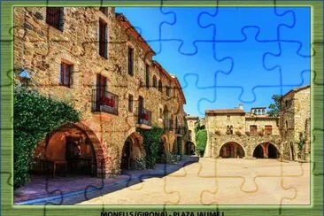 MONELLS (GIRONA) - PLAZA JAUME I jigsaw puzzle