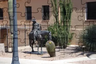 Escultura del pionero