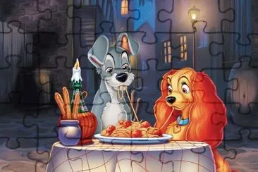 פאזל של La belle et le clochard