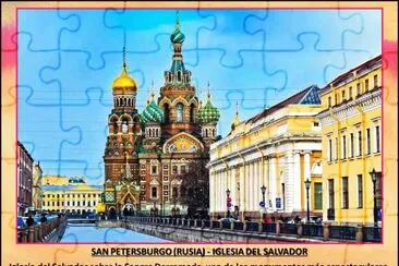 SAN PETERSBURGO (RUSIA) - IGLESIA DEL SALVADOR jigsaw puzzle