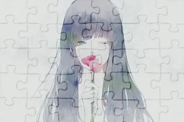 Chica anime jigsaw puzzle