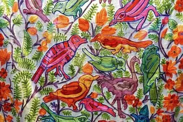 Embroidered Birds jigsaw puzzle