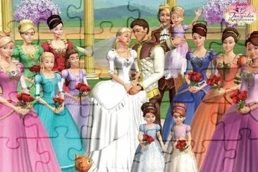 פאזל של BARBIE LAS 12 PRINCESAS BALLERINAS