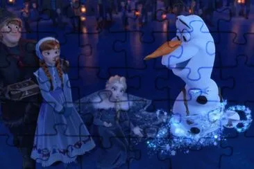 Frozen jigsaw puzzle