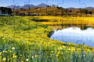 yellow jigsaw puzzle
