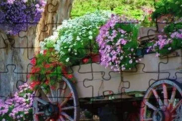 wheelbarrow jigsaw puzzle