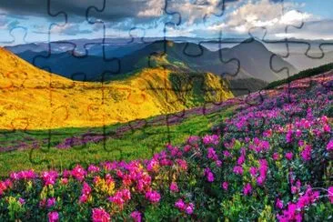 green jigsaw puzzle
