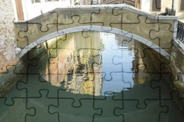Venise reflet de pont jigsaw puzzle