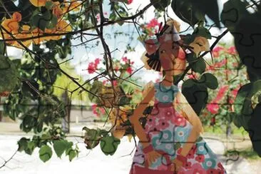 Cindy in the garden