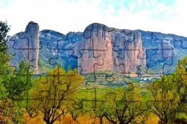 Los Mallos Aragon Espagne jigsaw puzzle