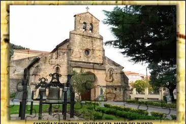 SANTOÃ‘A (CANTABRIA) â€“ IGLESIA DE STA. MARÃA DEL PUERTO jigsaw puzzle