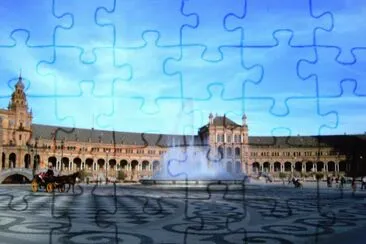 Plaza EspaÃ±a en Sevilla. jigsaw puzzle
