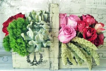 פאזל של cesto de flores 2