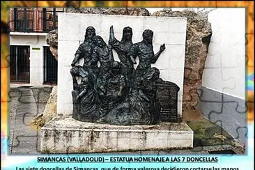 SIMANCAS (VALLADOLID) â€“ ESTATUA HOMENAJE A LAS 7 DONCELLAS