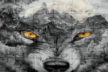 husky_white jigsaw puzzle