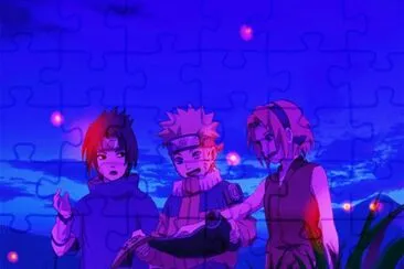 Naruto, Sasuke y Sakura jigsaw puzzle