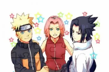פאזל של Sakura, Sasuke y Naruto