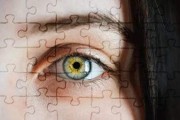 olhos penetrantes jigsaw puzzle
