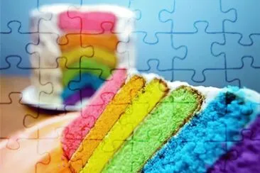å½©è™¹æµ·ç¶¿è›‹ç³• jigsaw puzzle
