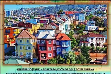 VALPARAISO (CHILE) â€“ BELLEZA MULTICOLOR DE LA COSTA CHILENA jigsaw puzzle