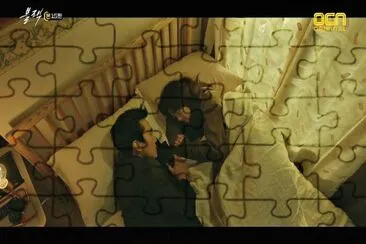 Black jigsaw puzzle