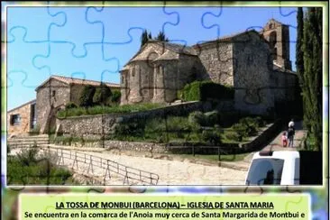 LA TOSSA DE MONBUI (BARCELONA) â€“ IGLESIA DE SANTA MARIA jigsaw puzzle
